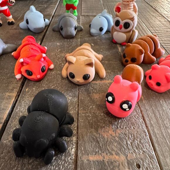 Mini Flexi Animals Choose Your 3D Printed Articulated Animal - Picture 3 of 10